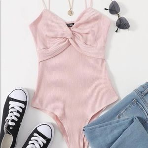 Pink SHEIN bodysuit